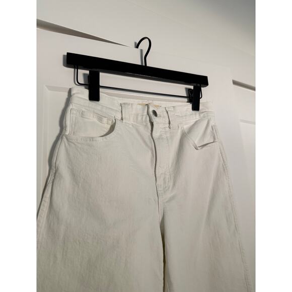 $128 Madewell Perfect Vintage Wide Leg Crop Jean - White - 25 - Picture 5 of 10